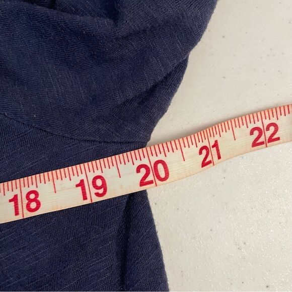 Lilly Pulitzer Navy Blue Del Lago Tunic Flare Sleeve Shift Dress Tasseled sz M - Picture 11 of 11